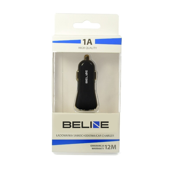 Beline Ład. sam. 1xUSB 1A czarna/black(only head)