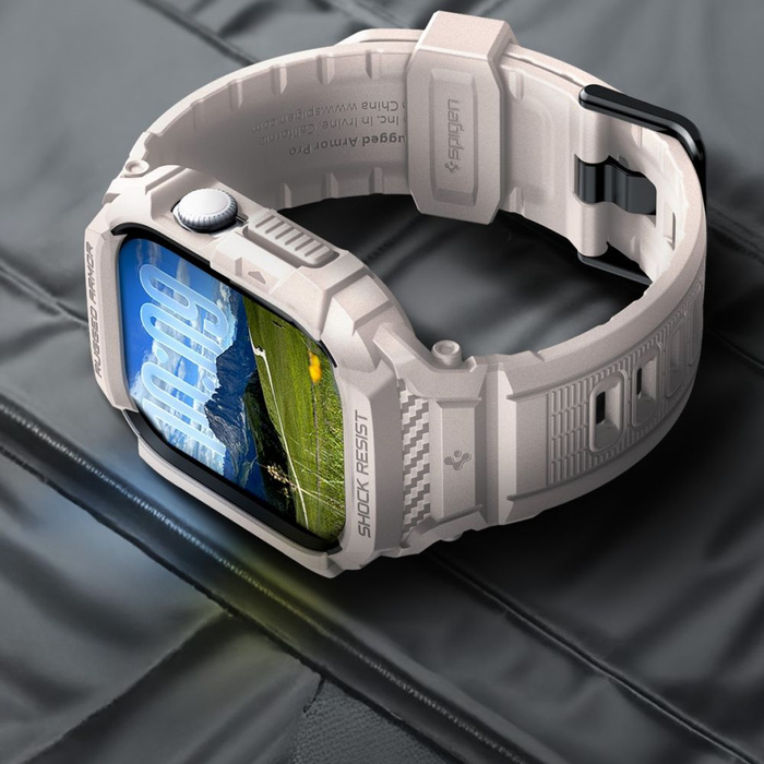 SPIGEN RUGGED ARMOR ”PRO” V2 APPLE WATCH 10 / 11 (46 MM) DUNE BEIGE