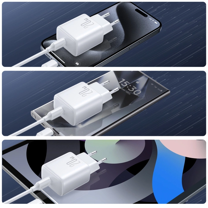 Ładowarka Joyroom JR-TCF20 sieciowa USB-C PD 20W - biała