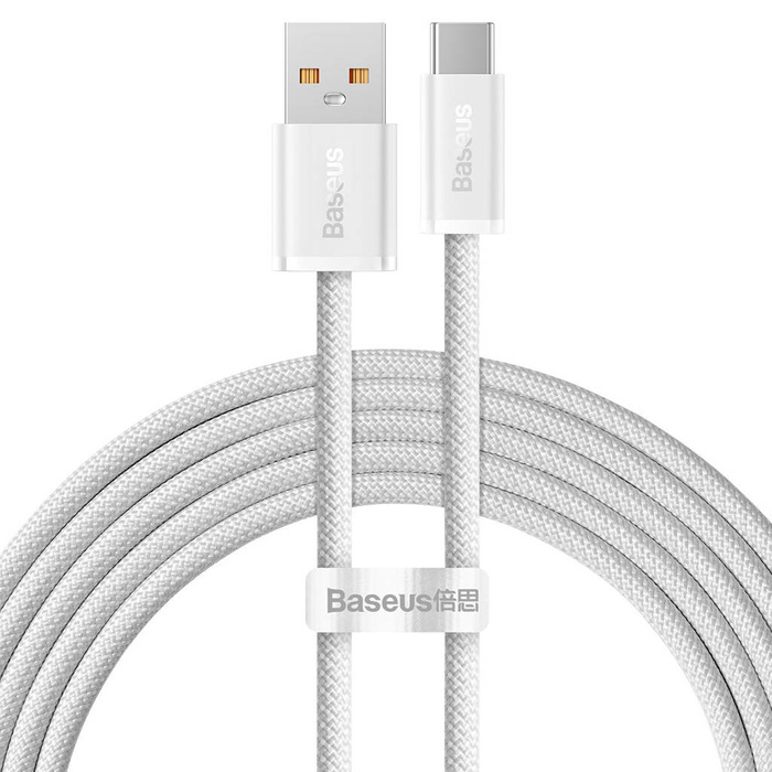 Baseus Dynamic Series kabel USB - USB Typ C 100W 2m biały (CALD000702)