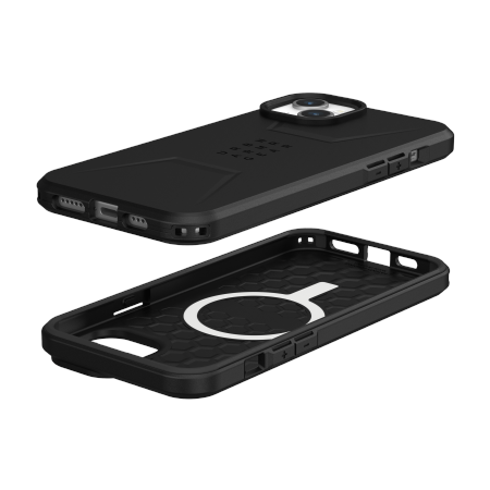 Etui UAG Civilian Magsafe - obudowa ochronna do iPhone 15 Plus kompatybilna z MagSafe (black) Case