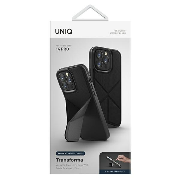 UNIQ etui Transforma iPhone 14 Pro 6,1" Magclick Charging czarny/ebony black