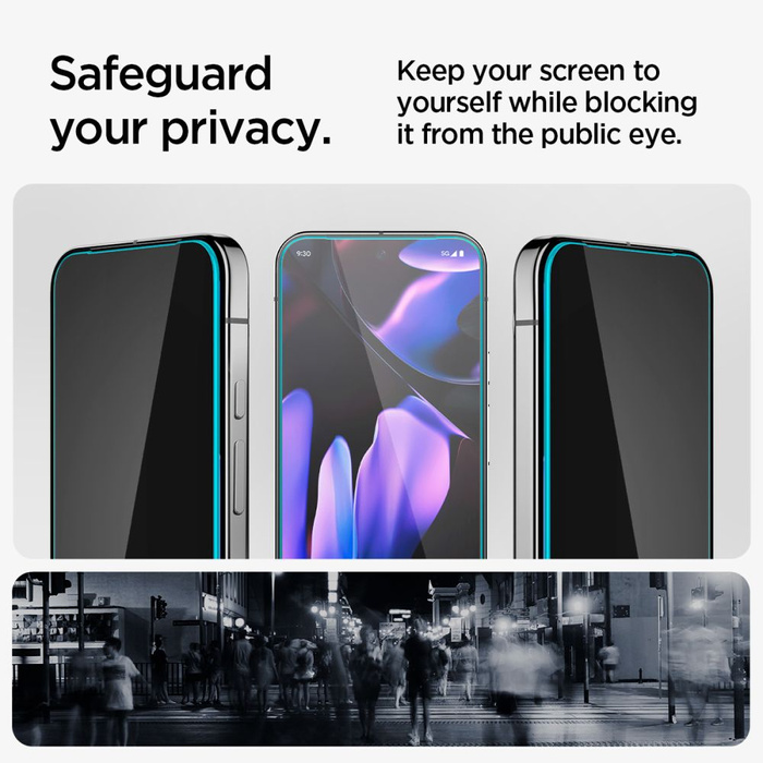 SZKŁO PRYWATYZUJĄCE SPIGEN GOOGLE PIXEL 9 / 9 PRO / 10 / 10 PRO GLAS.TR ”EZ FIT” 2-PACK PRIVACY