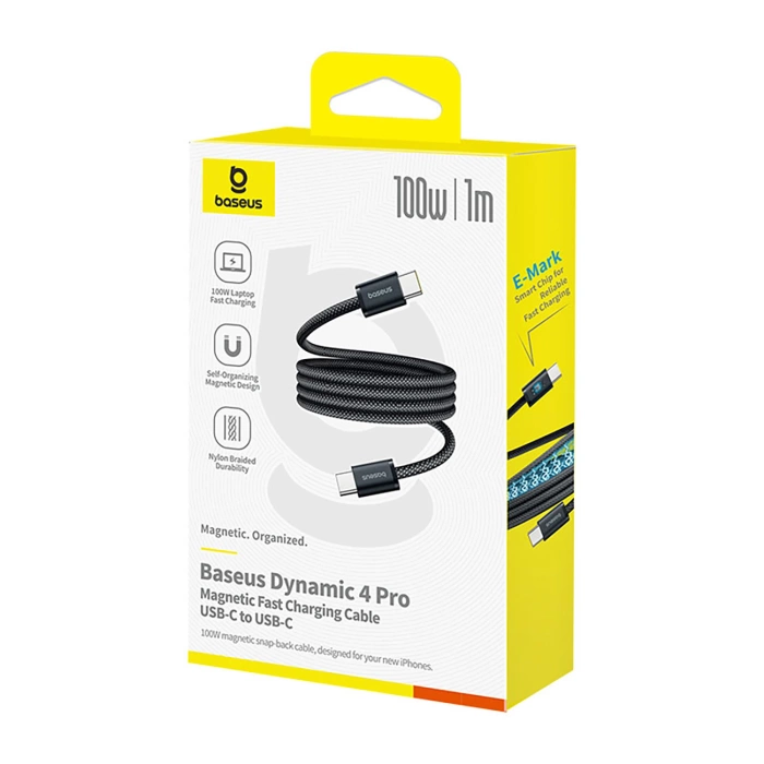 Kabel Baseus Dynamic 4 Pro Fast USB-C - USB-C 100W 1m - czarny