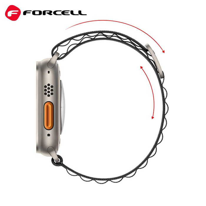 FORCELL F-DESIGN FA13 pasek do APPLE Watch 38 / 40 / 41 mm czarny