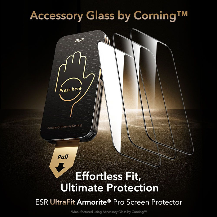SZKŁO HARTOWANE ESR ULTRAFIT ARMORITE PRO TEMPERED GLASS IPHONE 17 PRO CLEAR