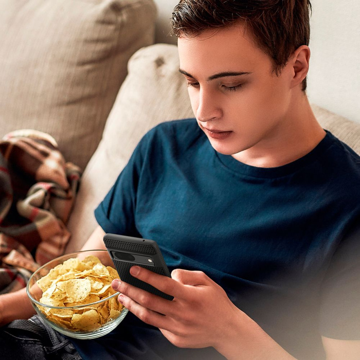 Etui Spigen Liquid Air Google Pixel 7 Etui Matte Black