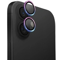 UNIQ Optix Aluminium Camera Lens Protector iPhone 16 6.1" / 16 Plus 6.7" iridescent szkło na obiektyw aparatu z aplikatorem