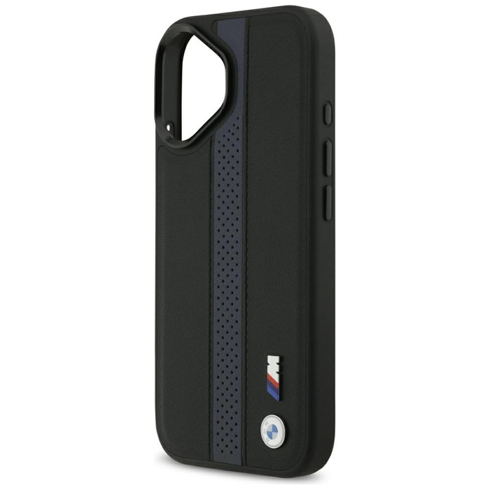 Etui BMW M Perforated Stripe Logo        MagSafe do iPhone 17 niebieski