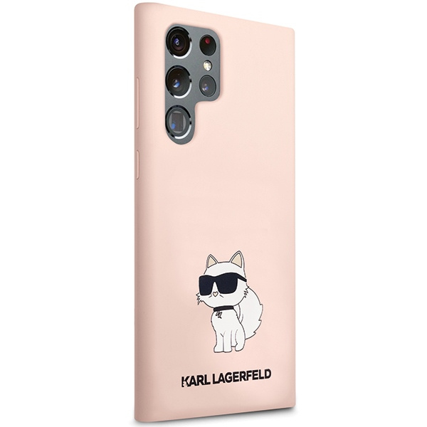 Etui Karl Lagerfeld KLHCS24LSNCHBCP S24 Ultra S928 hardcase różowy/pink Silicone Choupette Case