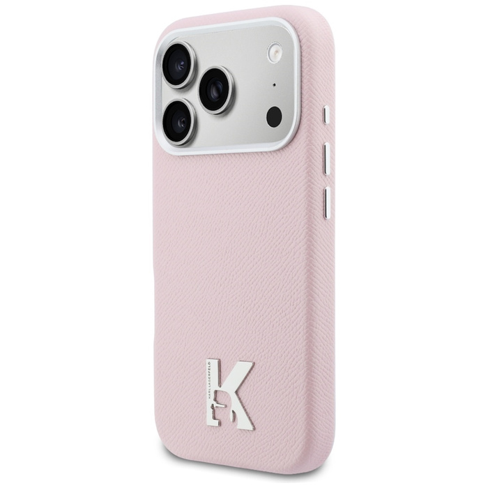 Etui Karl Lagerfeld Karl Head Logo       MagSafe do iPhone 17 Pro różowy