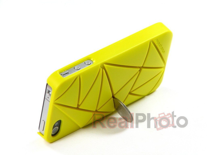 Etui Pokrowiec iPhone 4 4S URBAN PREFER Coin 4 Żółty