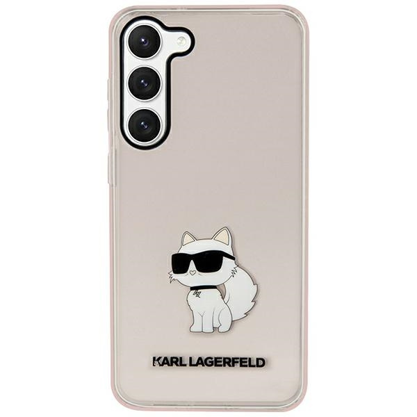 Etui Karl Lagerfeld Klhcs23shnchtcp S23 S911 Różowy/pink Hardcase Ikonik Choupette Case