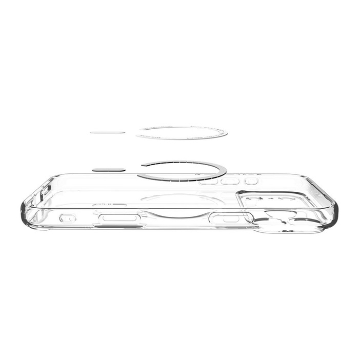 ETUI SPIGEN IPHONE 17 PRO ULTRA HYBRID MAG MAGSAFE CLEAR/WHITE