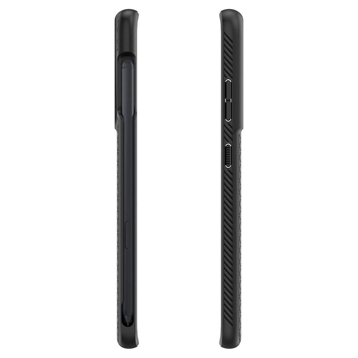 Etui SPIGEN Galaxy S21 Ultra Liquid Air Pen Matte Black Czarne Case