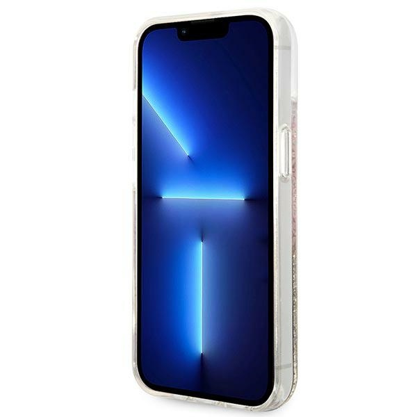 Etui Guess GUHCP14MLFLSD iPhone 14 Plus 6,7" złoty/gold hardcase Paisley Liquid Glitter