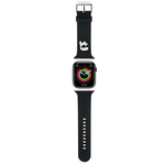 Karl Lagerfeld Pasek KLAWMSLKNK Apple Watch 38/40/41mm czarny/black strap 3D Rubber Karl Head