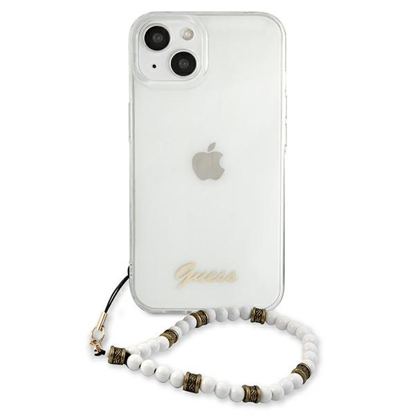 Etui GUESS Apple iPhone 13 White Pearl Bezbarwny Hardcase