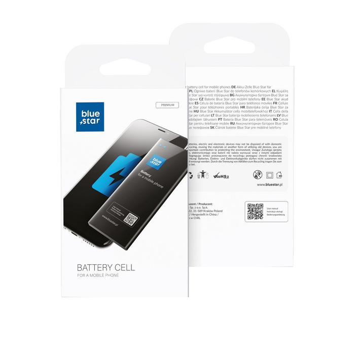 Bateria bez BMS do iPhone 12 mini 2227 mAh Blue Star HQ