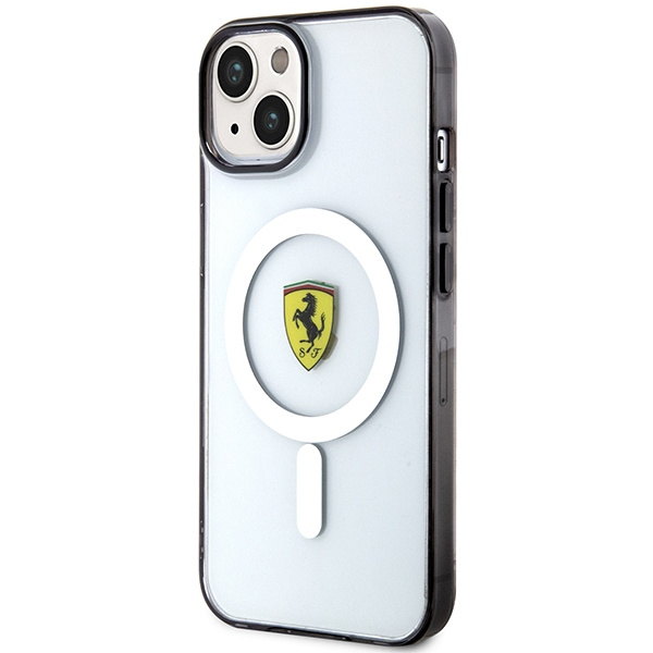 Etui Ferrari FEHMP14MURKT iPhone 14 Plus 6,7" przezroczysty/transparent hardcase Outline Magsafe Case