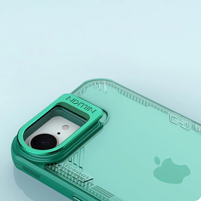 Etui Nillkin iPhone 16e Iceblade Prop z podstawką Zielone