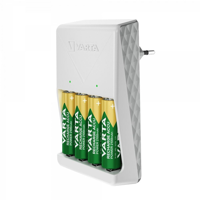 VARTA ładowarka PLUG CHARGER 57657 + 4 x bateria akumulatorowa R6 (AA) 2100mAh
