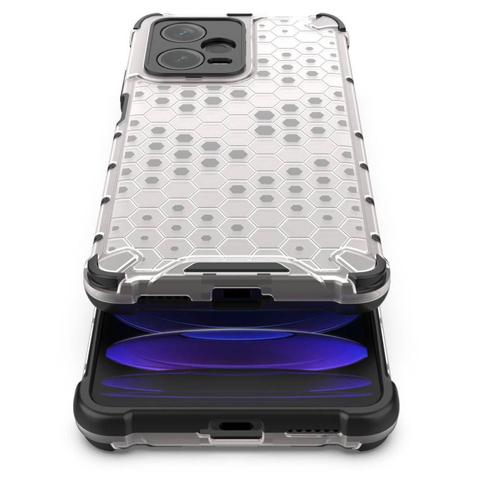 Etui Honeycomb etui do Xiaomi Redmi Note 12 Pro+ pancerny hybrydowy pokrowiec niebieskie Case