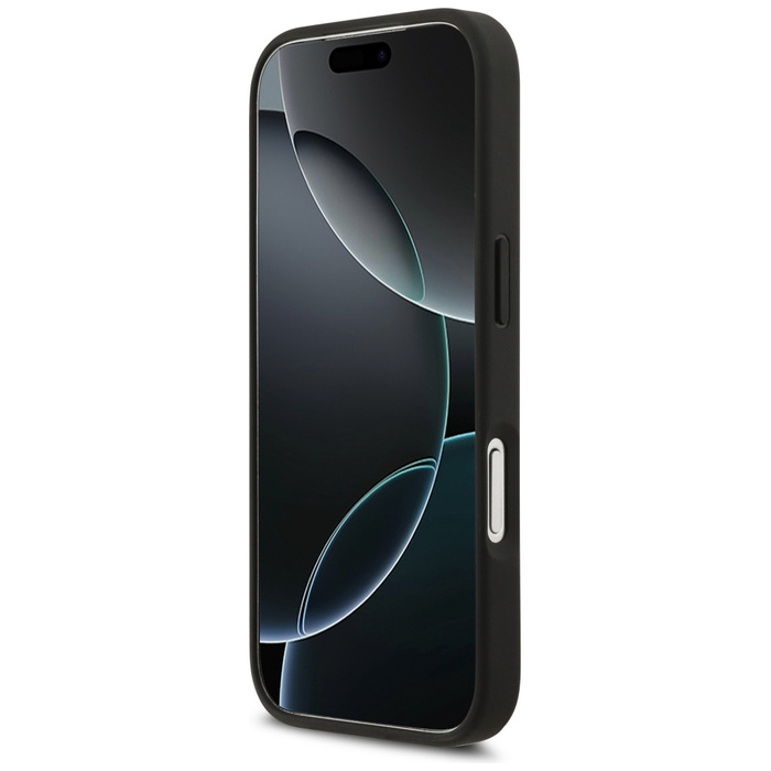 Etui Karl Lagerfeld Grained Pattern &    Logo MagSafe do iPhone 17 Pro czarny