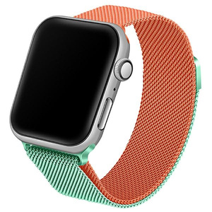 Beline pasek Apple Watch Steel38/40/41mm zielono-pomarańczowy green/orange