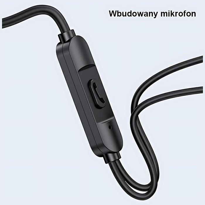 USAMS Słuchawki stereo EP-47 3.5mm czarny/black 1,2m HSEP4701 (US-SJ594)