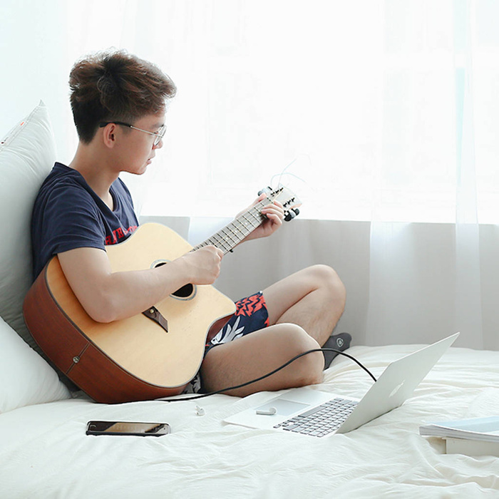 Ugreen kabel przewód audio TRS mini jack 3,5mm - jack 6,35mm 2m szary AV127