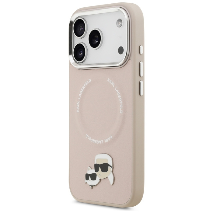 Etui Karl Lagerfeld Karl & Choupette     Pins MagSafe do iPhone 17 Pro Max różowy