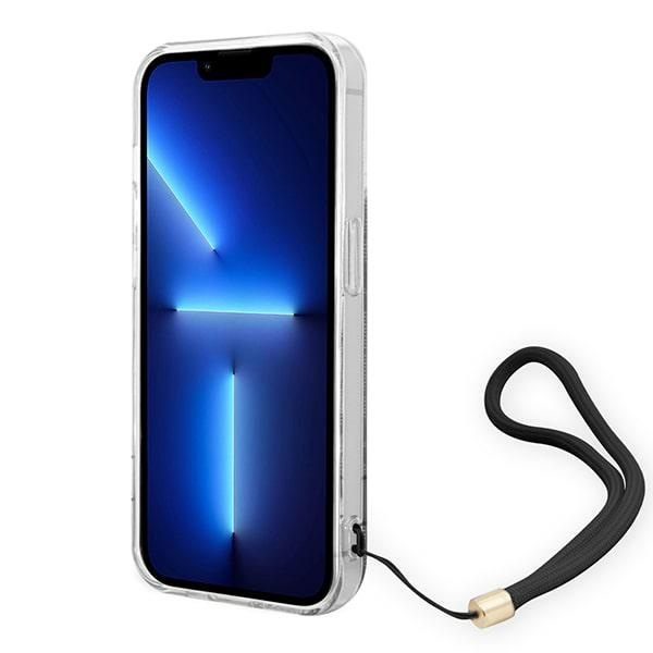 Etui GUESS Apple iPhone 14 Pro 4G Print Strap Czarny Hardcase