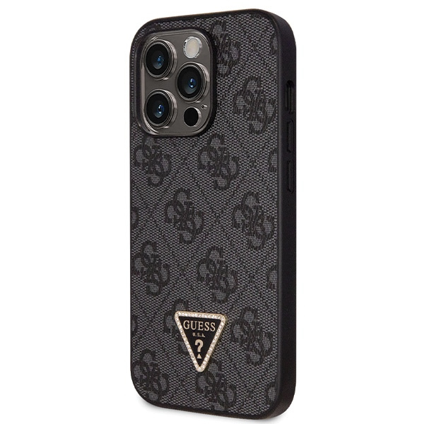 Etui Guess GUHCP14LP4TDSCPK iPhone 14 Pro 6.1" czarny/black hardcase Crossbody 4G Metal Logo Case