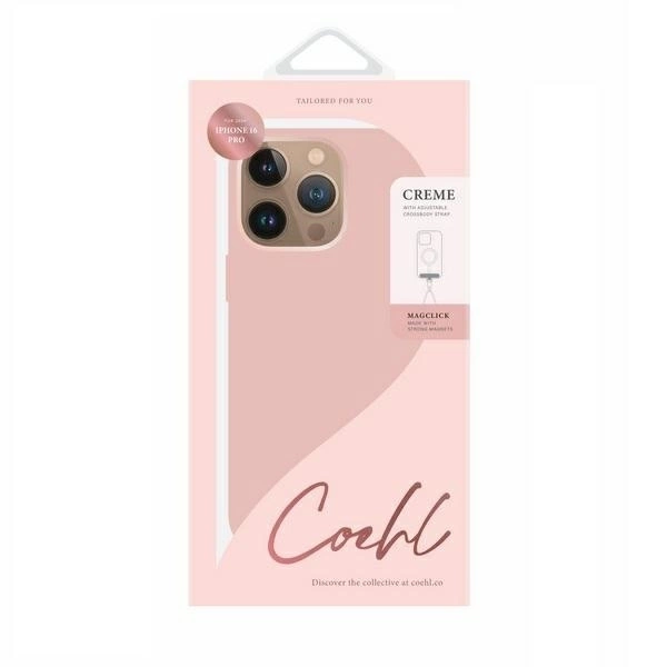Etui UNIQ Coehl Creme iPhone 16 Pro 6.3" Magnetic Charging różowy/ballet pink