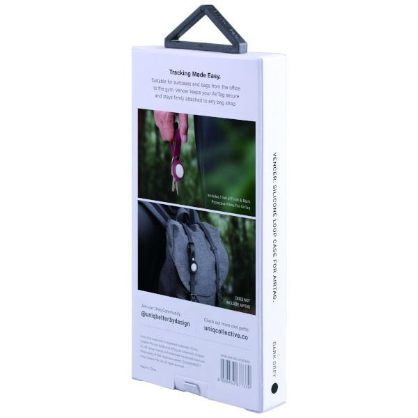 UNIQ etui Vencer Silicone na AirTag ciemnoszary/charcoal