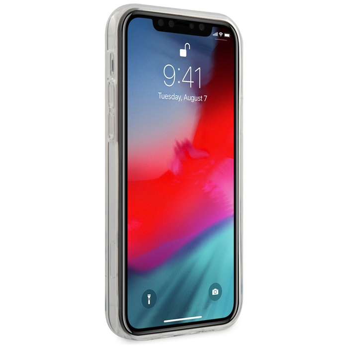 Etui GUESS Apple iPhone 12 Mini Gold Chain Collection Biały Hardcase