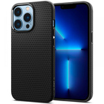 Etui Spigen iPhone 13 Pro Max Liquid Air Matte Black Case + Szkło Hartowane Spigen Full Cover