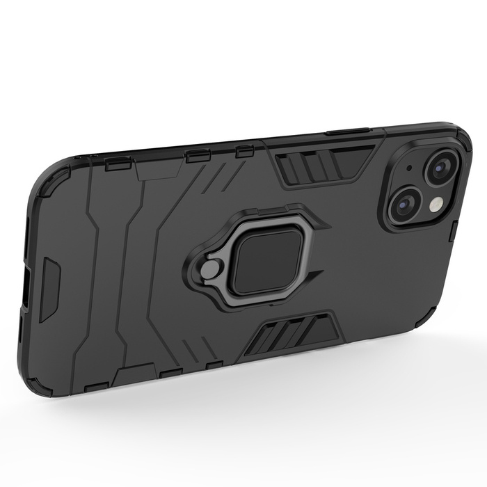 Etui Ring Armor etui do iPhone 14 Pro Max pancerny pokrowiec uchwyt magnetyczny ring czarne Case