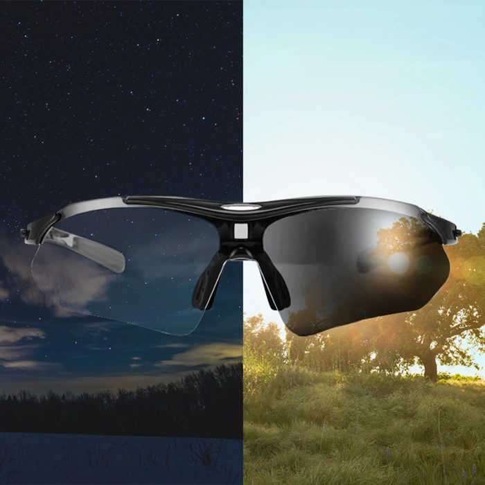 Okulary rowerowe Rockbros 10143 fotochromowe UV400 - czarne