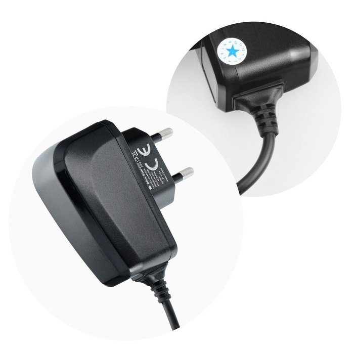 Ładowarka sieciowa do telefonu Blue Star Lite 2A 10W z kablem Micro USB TFK-TC-1095B czarna 