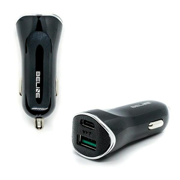 Beline Ład. sam. 1xUSB i 1xUSB-C 5A 30Wczarny/black (only head)