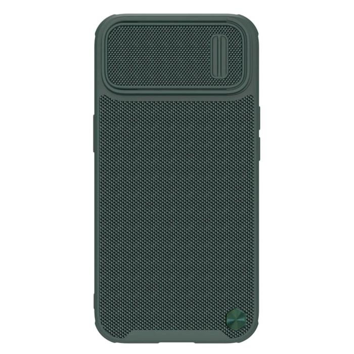 Etui Nillkin Textured S Case etui iPhone 14 Pro Max pancerny pokrowiec z osłoną na aparat ciemnozielone