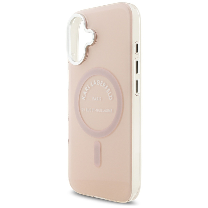 Etui Karl Lagerfeld IML Karl RSG Logo    MagSafe do iPhone 17 różowy