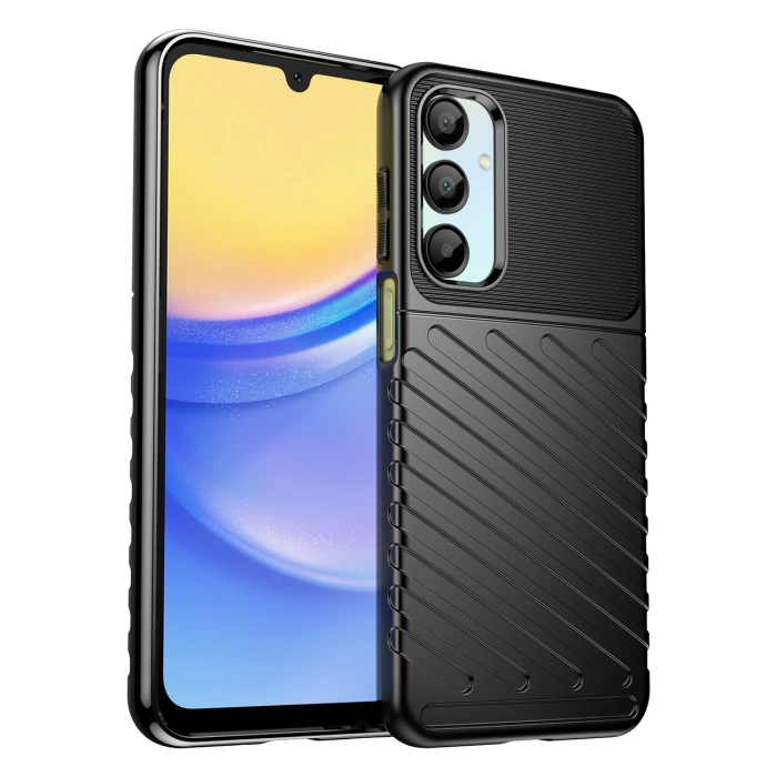 Etui Thunder Case na Samsung Galaxy A26 silikonowy pancerny pokrowiec - czarne
