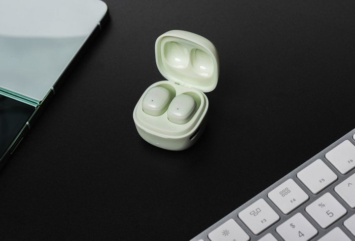 Słuchawki bezprzewodowe douszne Blue Star Mini A19 TWS zielone 