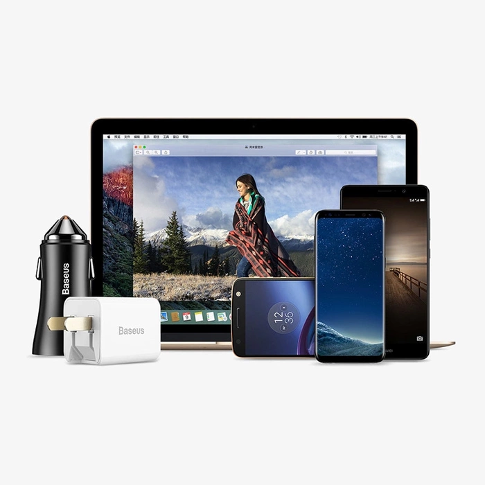 Adapter Baseus Mini przejściówka z USB-C na USB-A - czarny