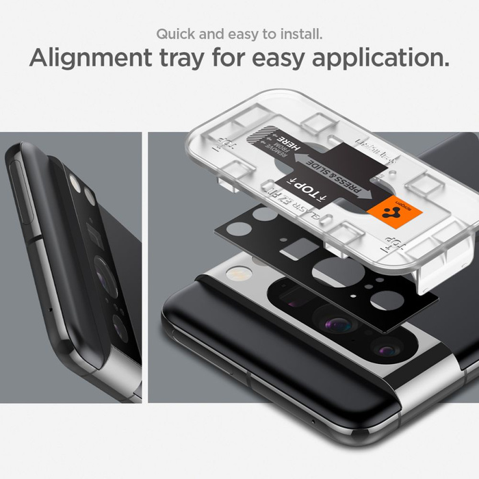 Osłona Aparatu Spigen Optik.tr ”ez Fit” Camera Protector 2-pack Google Pixel 8 Black