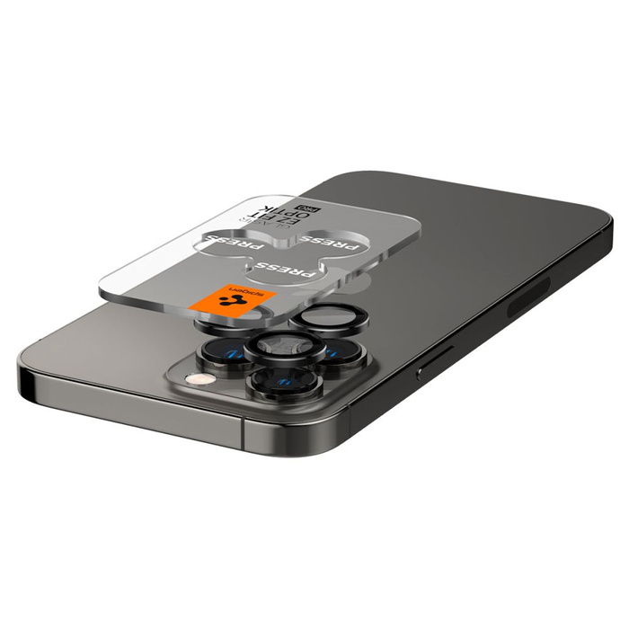 OSŁONA APARATU SPIGEN IPHONE 14 PRO / MAX / 15 PRO / MAX / 16 PRO / MAX / 17 PRO / MAX OPTIK.TR ”EZ FIT” 2-PACK BLACK