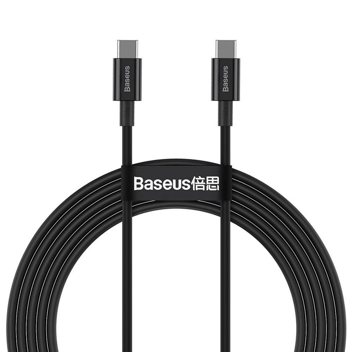 Baseus Superior kabel przewód USB Typ C - USB Typ C szybkie ładowanie Quick Charge / Power Delivery / FCP 100W 5A 20V 2m czarny (CATYS-C01)